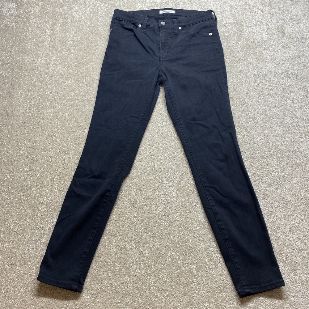Madewell Jeans Womens 28 Black 9 Inch High Rise Skinny Stretch Modal Blend Pants